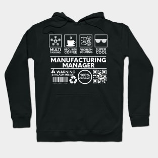 Manufacturing Manager black Hoodie